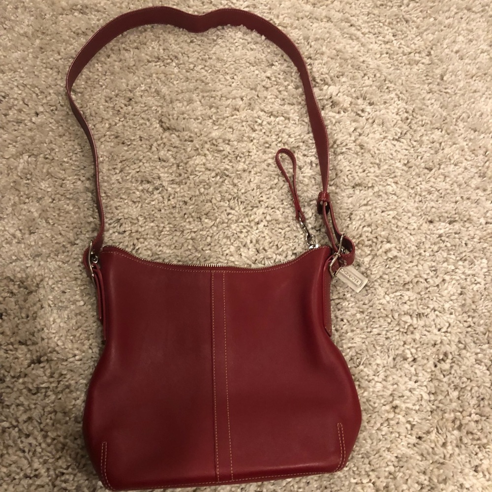 Red coach purse
